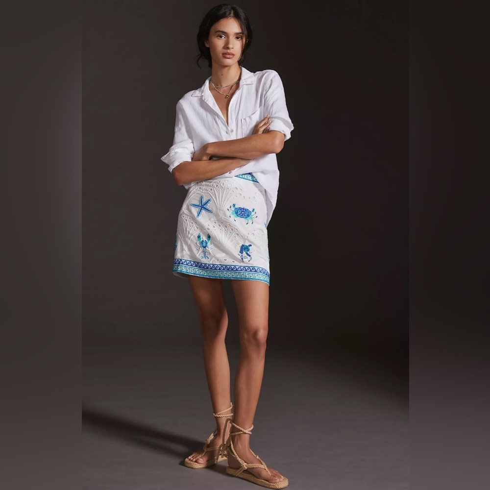 NWT Anthropologie Maeve Slim Mini Skirt